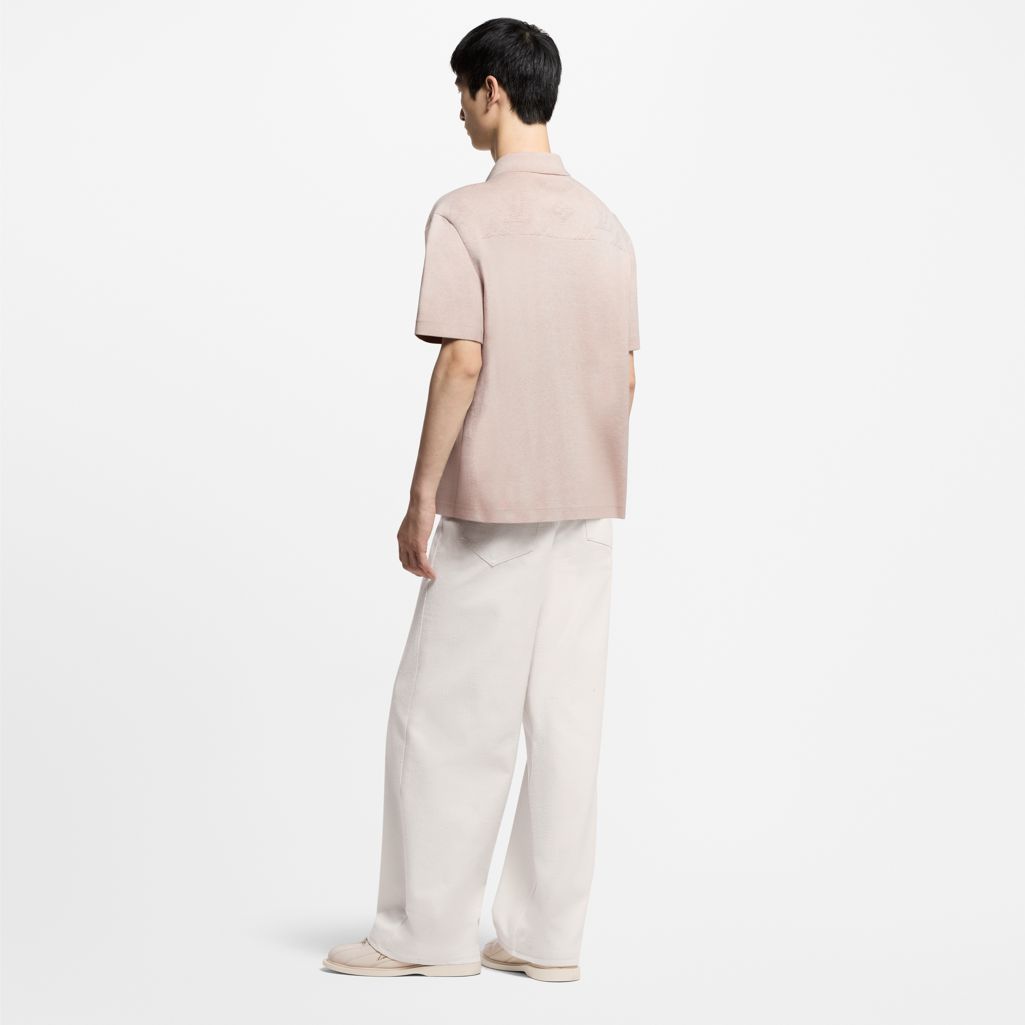 Monogram Embossed Short-Sleeved Knit Shirt  in Men's Ready-to-Wear Shirts collections by Louis Vuitton (Product zoom)